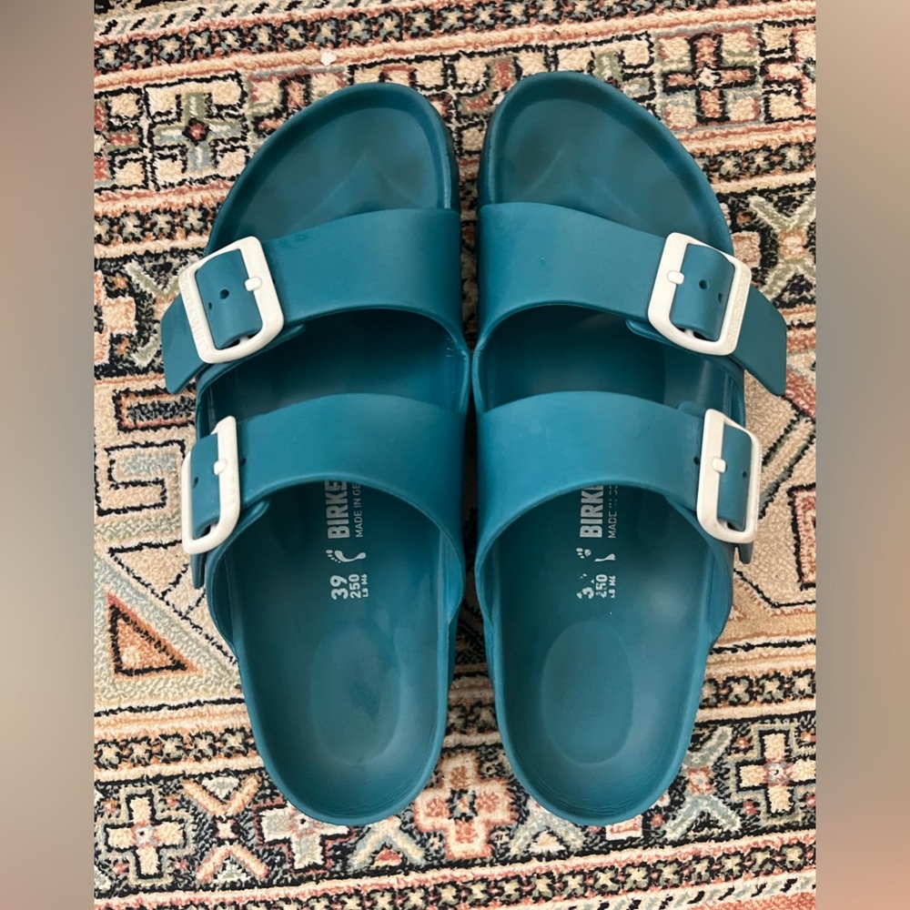 Birkenstock Arizona Eva in Turquoise limited edition